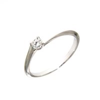 Anillo Mirco Visconti Mujer Solitario 4 Punte in Oro blanco Diamante 0.13 Ct NB3/20 - NB3/20
